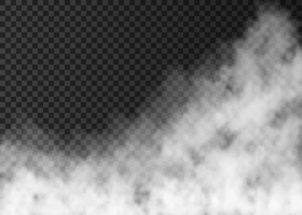 White transparent steam on dark background Vector Image