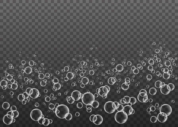 Fizzing bajo el agua burbujas de aire textura . — Vector de stock