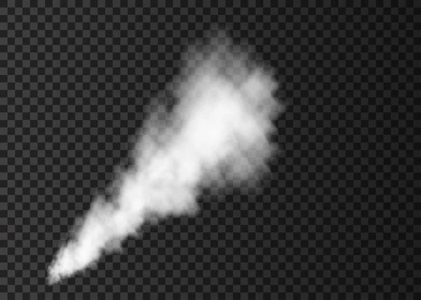 White  smoke burst  isolated on transparent background.