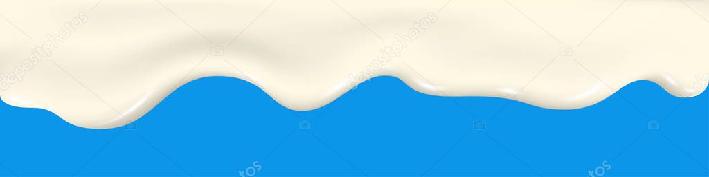 Milk Splash Yogurt Texture Dripping Cream Liquid Ice Cream Flowing