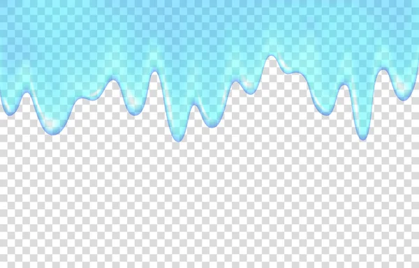透明な背景に隔離された滴下水. — ストックベクタ