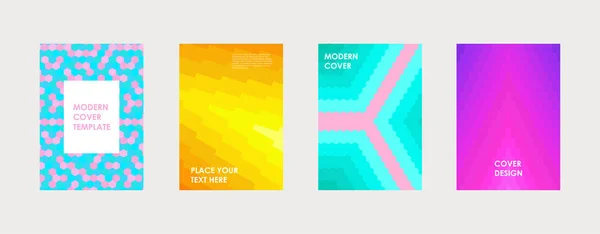 Modèle de conception de couverture de livre coloré ou de brochure d'entreprise . — Image vectorielle