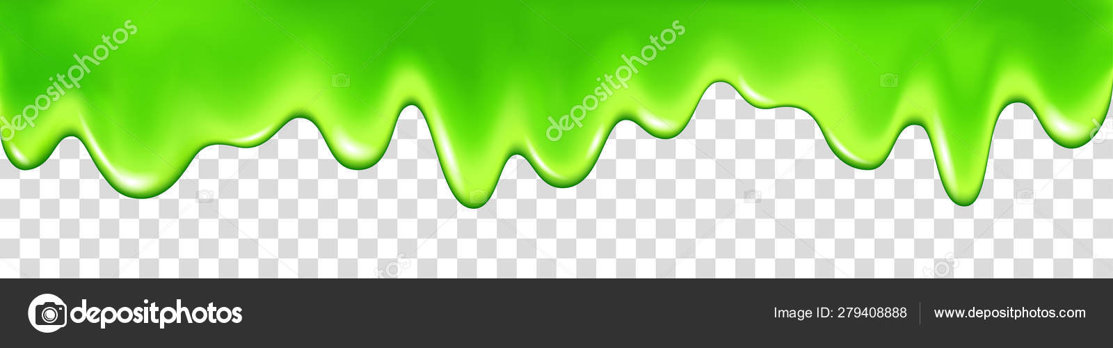 Green slime drip isolated on transparent background. Stock Vector by  ©alenaohneva 279408888