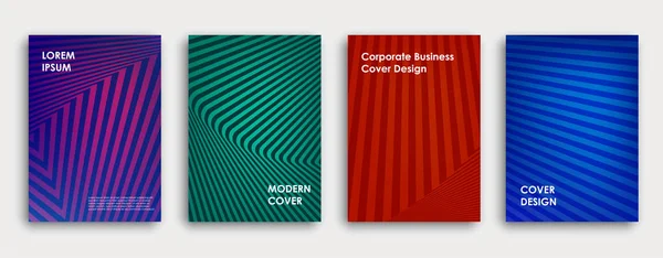 Buntes Buch oder Corporate Broschüre Cover-Design-Vorlage. — Stockvektor