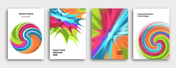 Multi-colored book cover page design, creative abstract backgrou