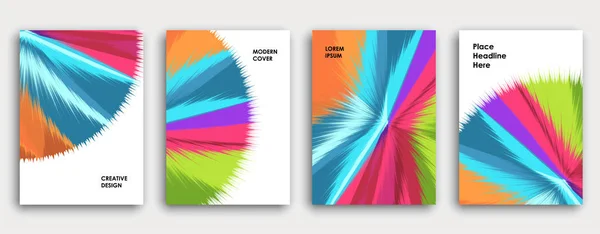 Разноцветный дизайн обложки книги, творческий абстрактный бэкгру — стоковый вектор