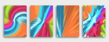 Çok renkli kitap kapak sayfası tasarımı, yaratıcı soyut backgrou