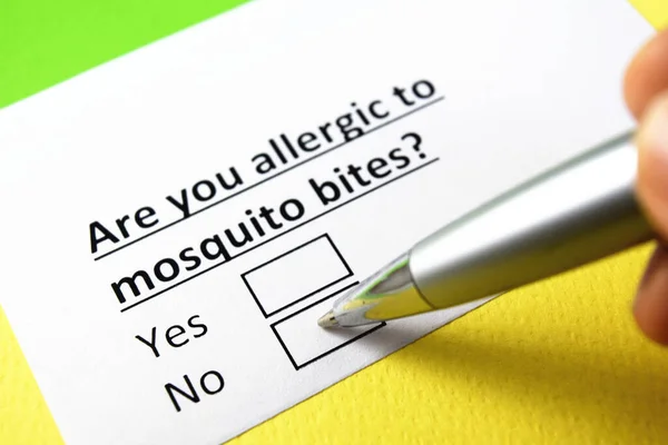 Eres Alérgico Las Picaduras Mosquitos — Foto de Stock