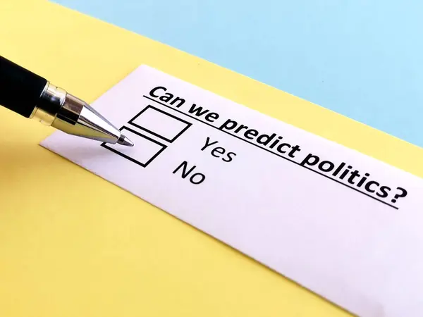 One Person Answering Question Politics — Stock Photo, Image