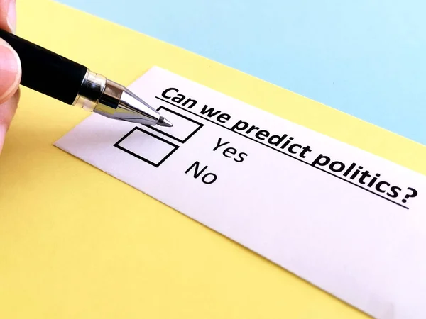 One Person Answering Question Politics — Stock Photo, Image