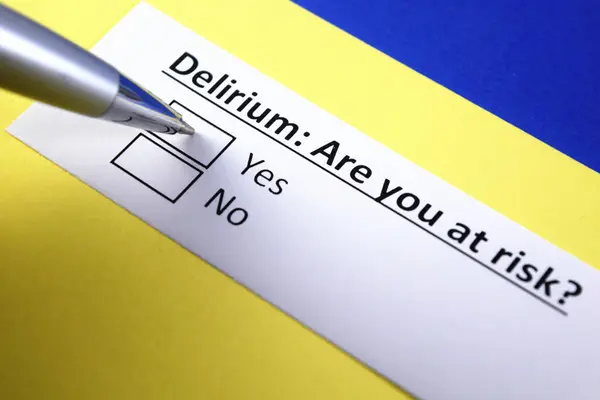 Delirium You Risk Yes — Stock Photo, Image