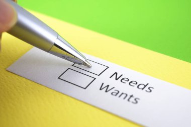 İhtiyaç mı, İstek mi? İhtiyaçlar.