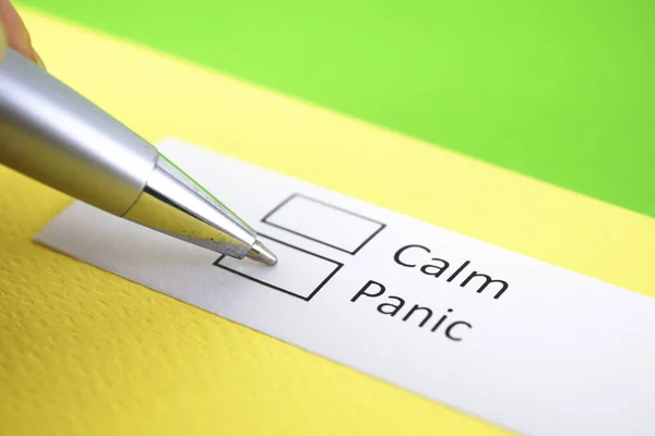 Calma Pánico Pánico — Foto de Stock