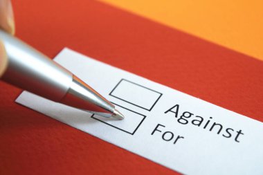 Karşı mı, lehine mi? Çünkü....