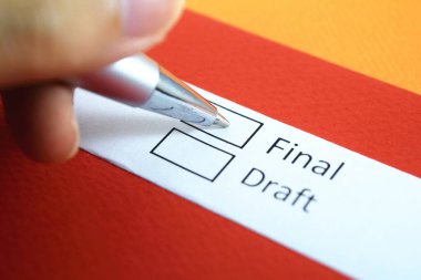 Final mi, draft mı? Son.