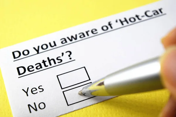 You Aware Hot Car Deaths Yes — Stock Photo, Image