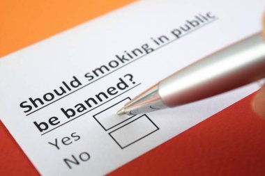 Toplum içinde sigara içmek yasaklanmalı mı? Evet ya da hayır.?