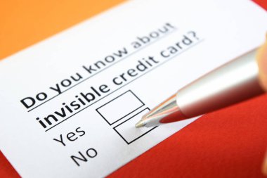 Görünmez kredi kartından haberin var mı? Evet ya da hayır.?
