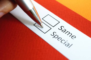 Aynı mı, özel mi? Özel.