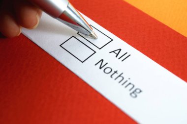 Ya hep ya hiç mi? Hepsi.