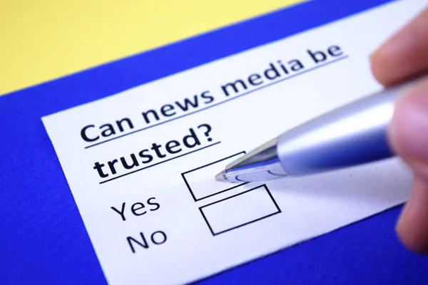 Puede Confiar Los Medios Comunicación — Foto de Stock