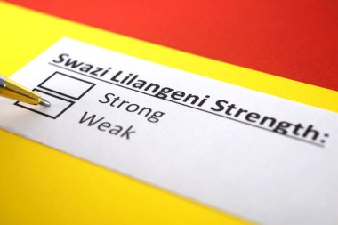 Bir kişi Swazi Lilangeni 'nin gücü ile ilgili soruya cevap veriyor..