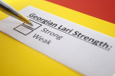 Bir kişi Gürcü Lari 'nin gücü ile ilgili soruya cevap veriyor..