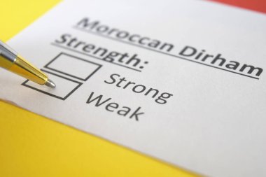 Bir kişi Faslı Dirham 'ın gücü ile ilgili soruya cevap veriyor..