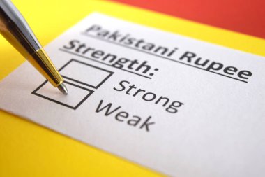 Bir kişi Pakistan Rupisi 'nin gücü ile ilgili soruya cevap veriyor..