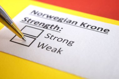 Bir kişi Norveç Kronu 'nun gücü ile ilgili soruya cevap veriyor..