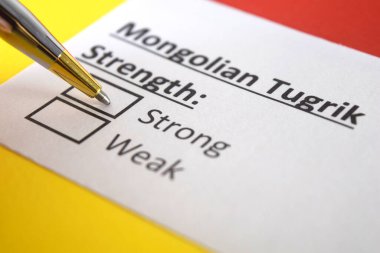 Bir kişi Moğol Tugrik 'in gücü ile ilgili soruya cevap veriyor..
