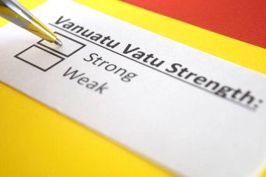 Bir kişi Vanuatu Vatu 'nun gücü ile ilgili soruya cevap veriyor..