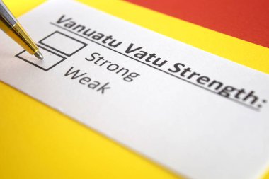 Bir kişi Vanuatu Vatu 'nun gücü ile ilgili soruya cevap veriyor..