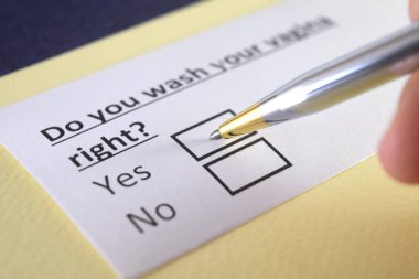 One person is answering question about vagina.