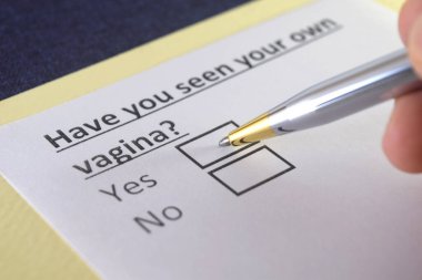 One person is answering question about vagina.