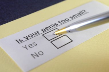 One person is answering question about penis size.