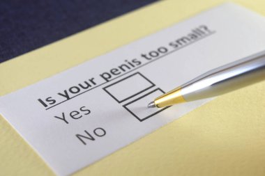 One person is answering question about penis size.