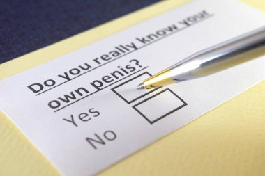 One person is answering question about penis.