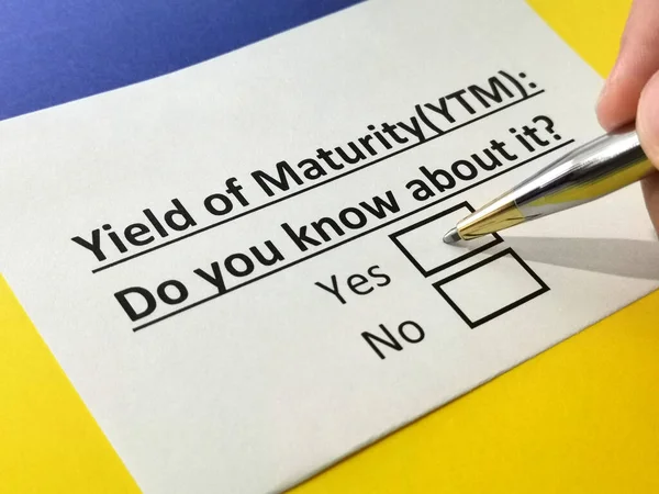 Bir kişi, olgunluk verimi hakkındaki soruyu cevaplıyor..