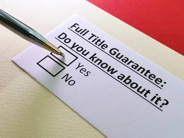 Bir kişi tam ünvan garantisi ile ilgili soruya cevap veriyor..