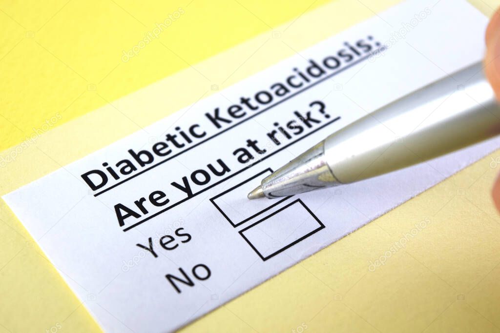 One person is answering question about diabetic ketoacidosis.