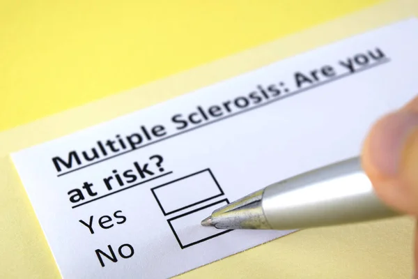 One person is answering question about multiple sclerosis.