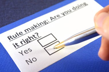 Kural yapmak: Doğru yapıyor musun??