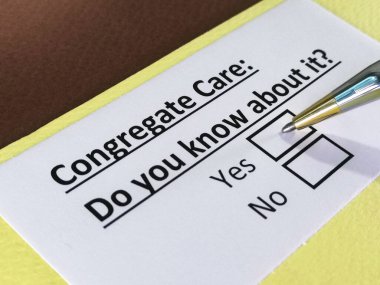 Bir kişi cemaatin bakımıyla ilgili soruya cevap veriyor..