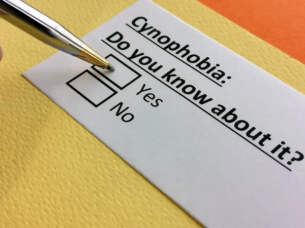 Bir kişi sinofobi ile ilgili soruya cevap veriyor..