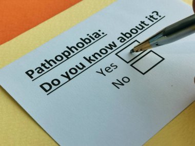 Bir kişi patofobi ile ilgili soruya cevap veriyor..