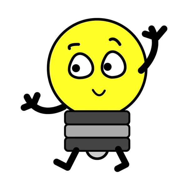 A simple light bulb picture is decorated with expression.