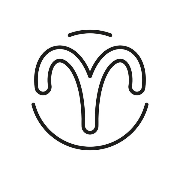 Aries icon for zodiac, astrology, and horoscope content.