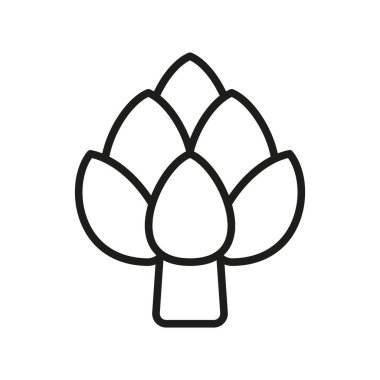 Sebzeler, organik yiyecekler ve sağlıklı yaşam için enginar simgesi.