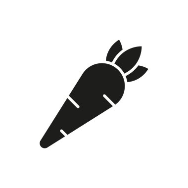 Sağlıklı gıda, çiftlik ve sebze içeriği için havuç ikonu.